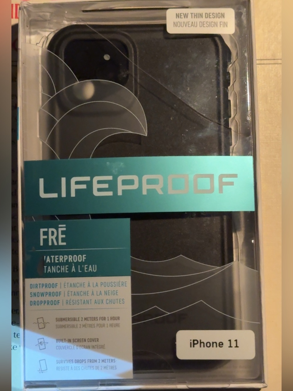 NWT LifeProof Fre - Protective waterproof case  cell phone Apple iPhone 11 BLK